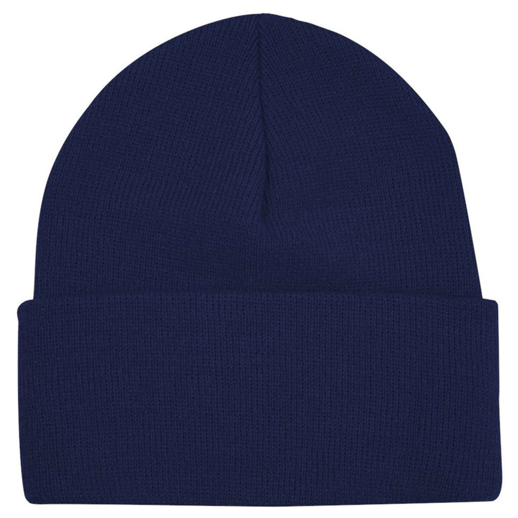 Bayside Royal Blue USA-Made 12 Inch Knit Beanie