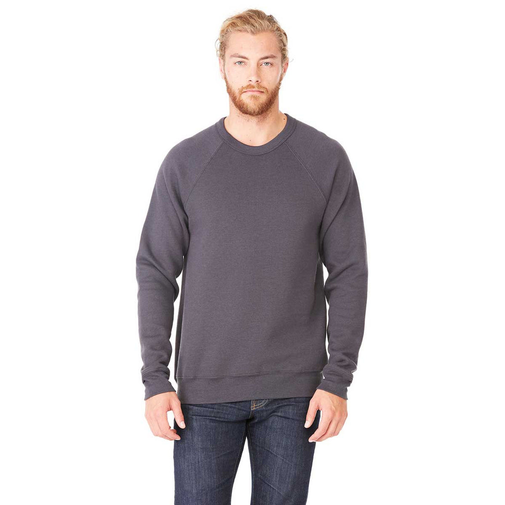 dark grey crew neck sweatshirt