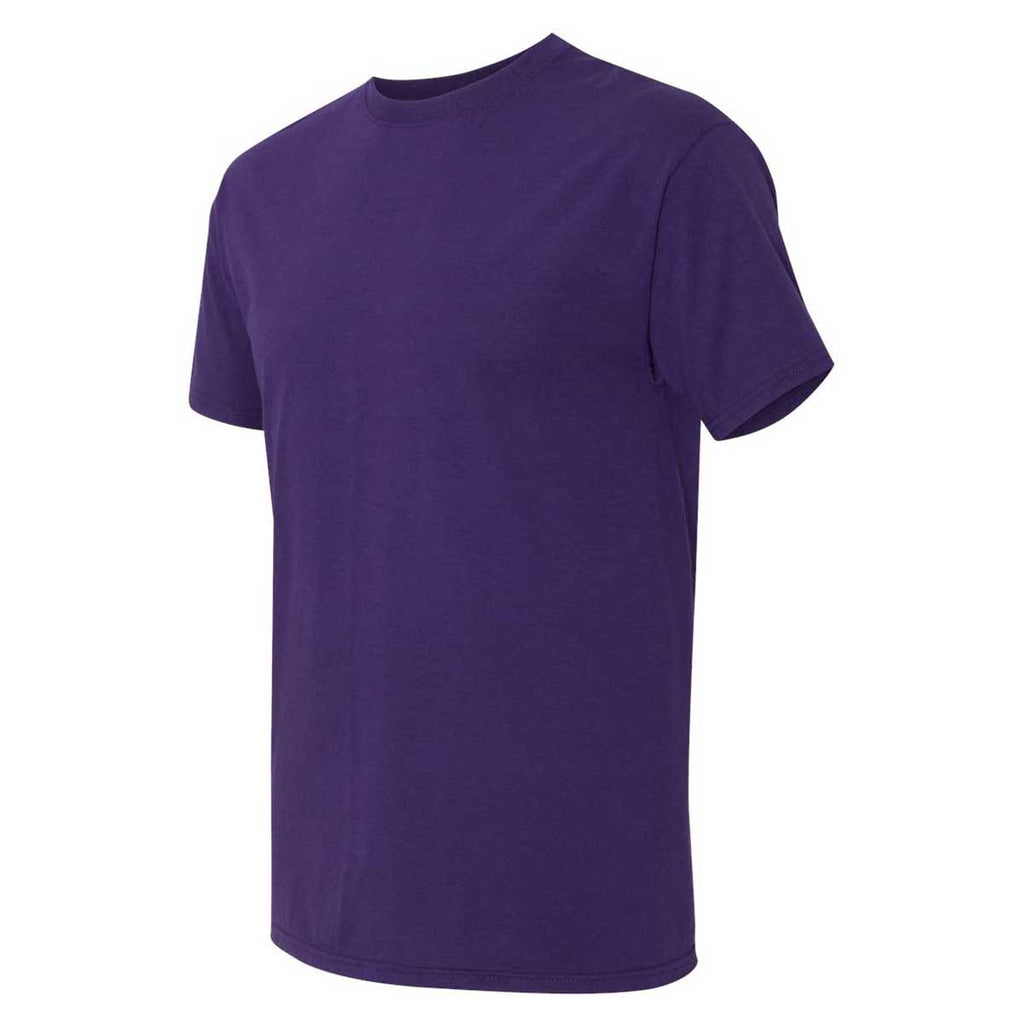 Download Fruit Of The Loom Men S Deep Purple Hd Cotton Short Sleeve T Shirt