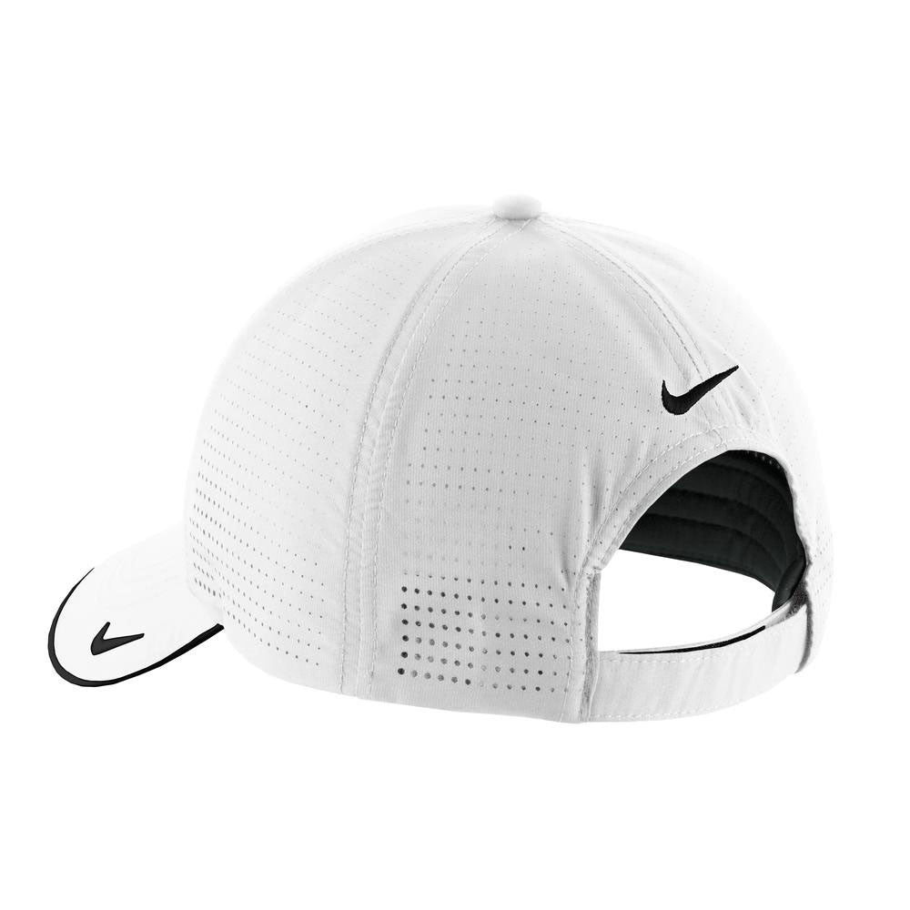 Jabón abajo Confidencial Nike Golf White Dri-FIT Swoosh Perforated Cap