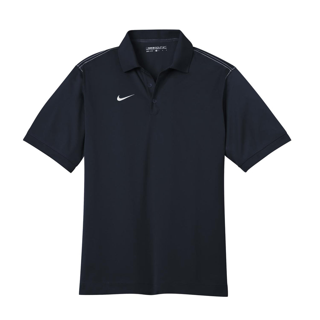 Nike Golf Men's Navy Dri-FIT S/S Sport Swoosh Pique Polo