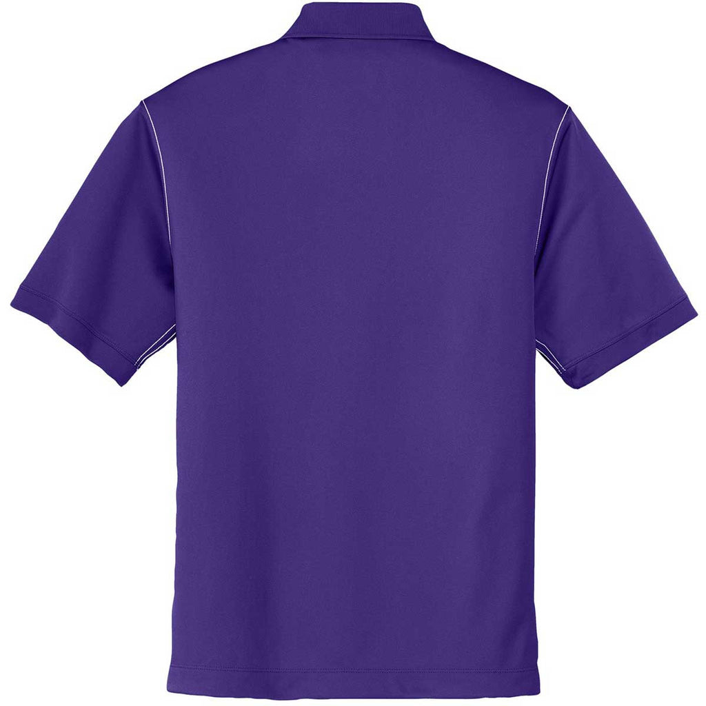 Nike Golf Men's Purple Dri-FIT S/S Sport Swoosh Pique Polo