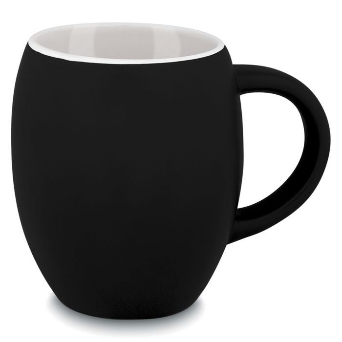 Download Norwood Black Matte Barrel Ceramic Mug 16 Oz