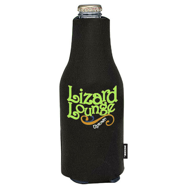 Download Koozie Black Zip-Up Bottle Kooler