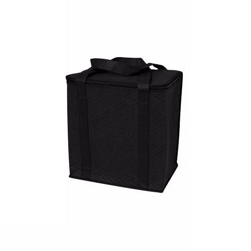 Download Koozie Black Zippered Insulated Grocery Tote