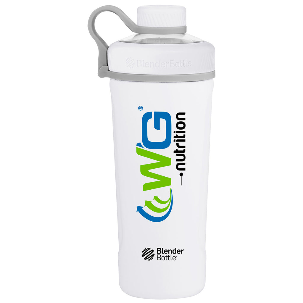 Download BlenderBottle Matte White 26 oz Radian Stainless Steel Shaker Bottle