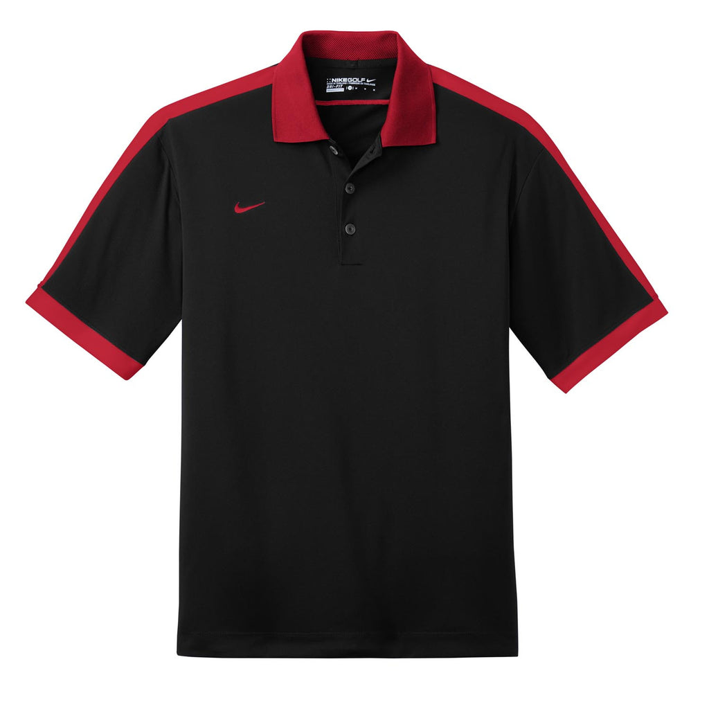 nike golf polo black