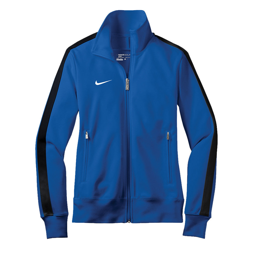 blue nike track jacket