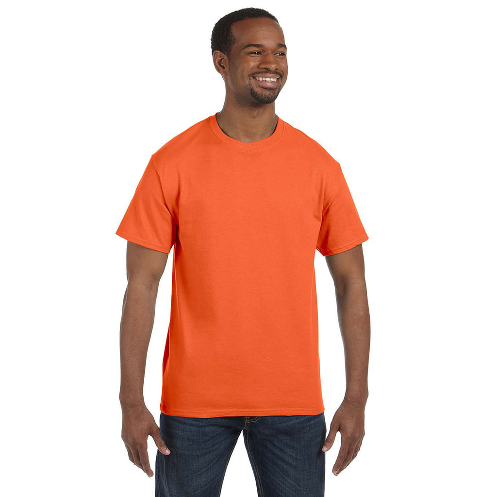 orange athletic shirt