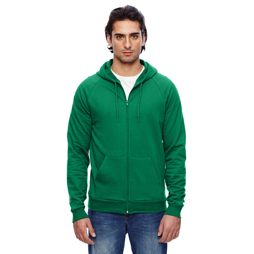 kelly green zip hoodie