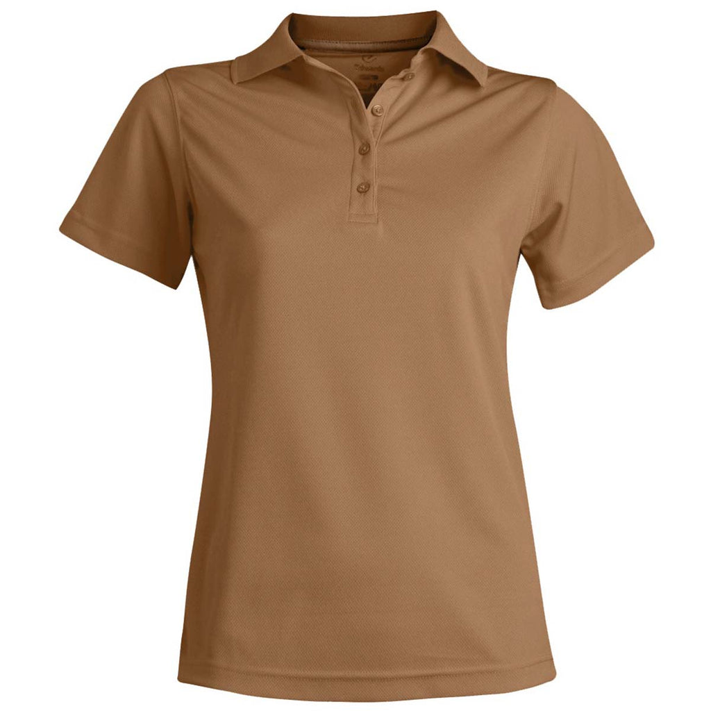 womens tan polo shirt