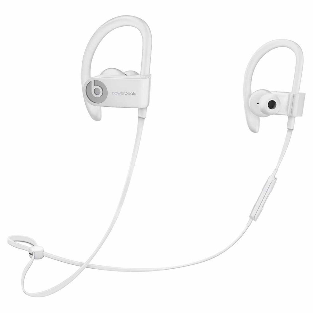 White Powerbeats Wireless Earphones