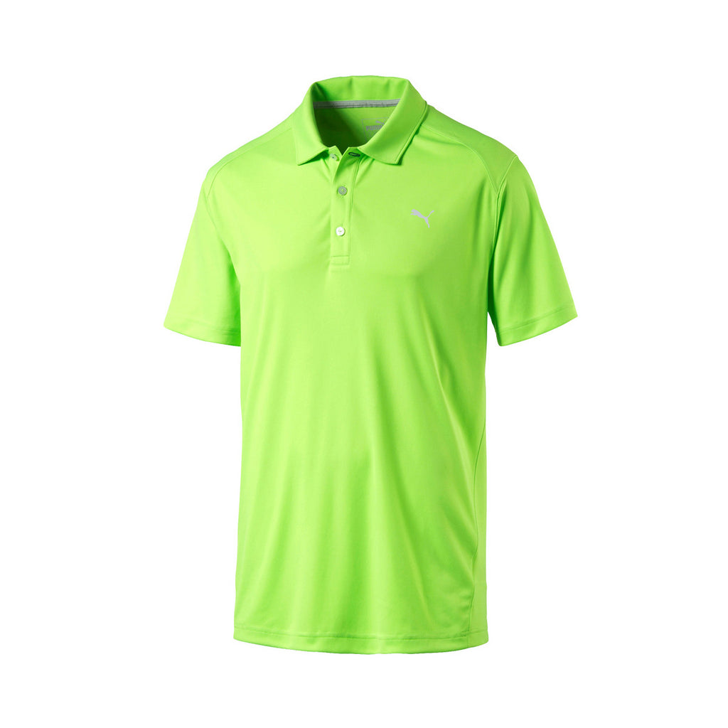green puma golf shirt