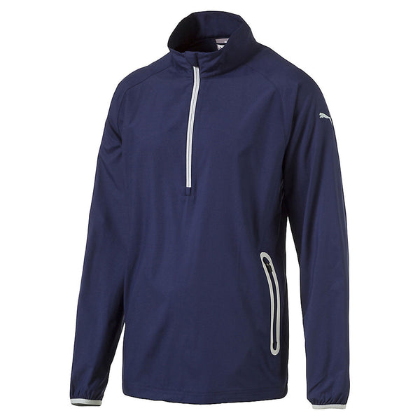 Puma Golf Men's Peacoat 1/2 Zip Wind Golf Jacket