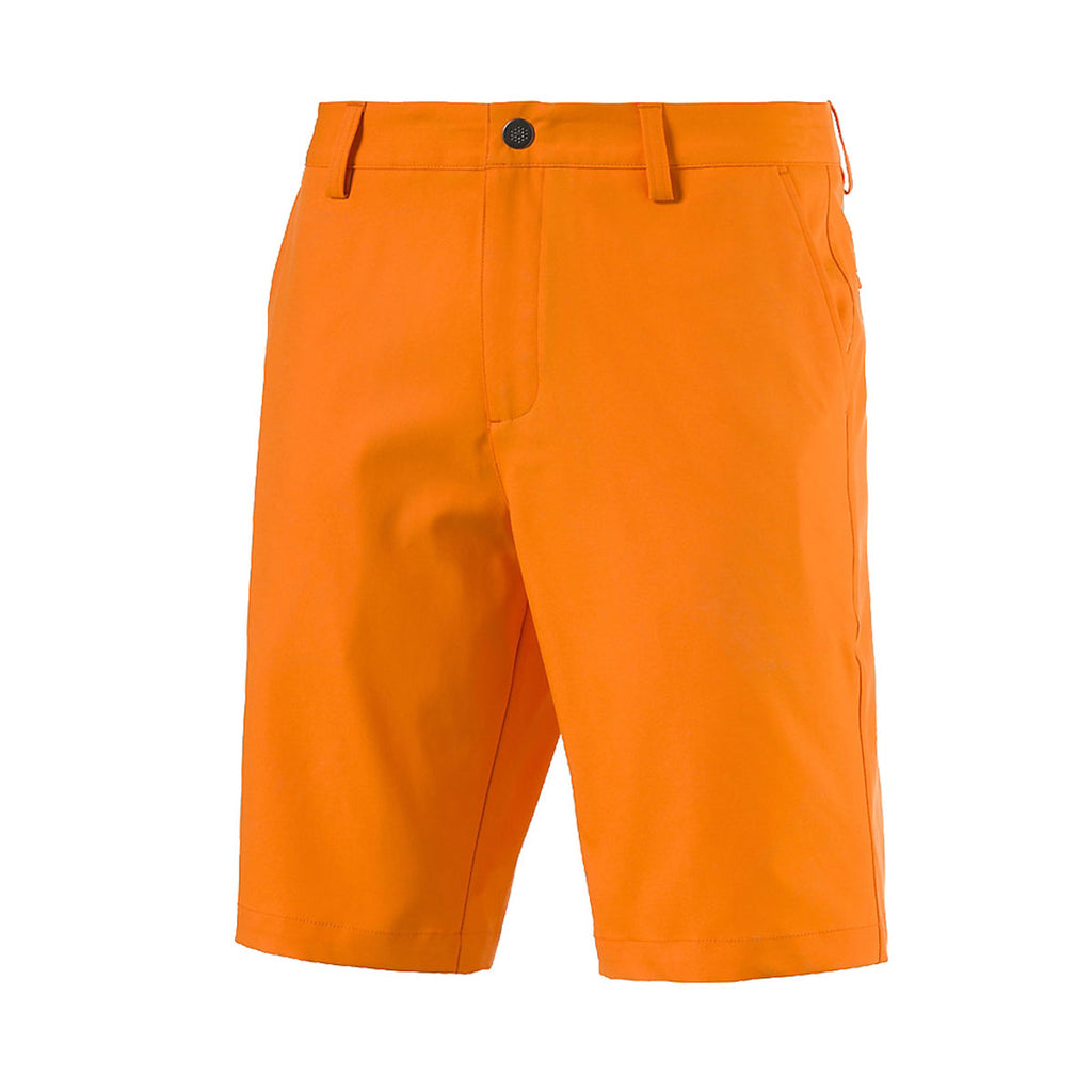 orange puma golf shorts