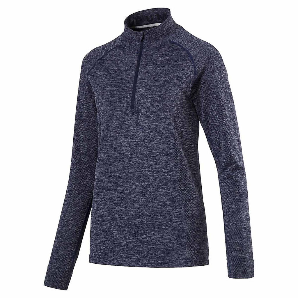 Puma Golf Women's Peacoat Evoknit Seamless 1/4 Zip