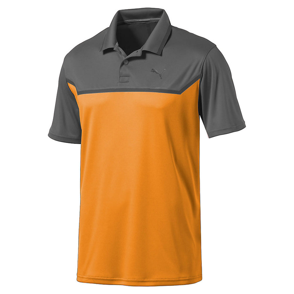 puma orange polo