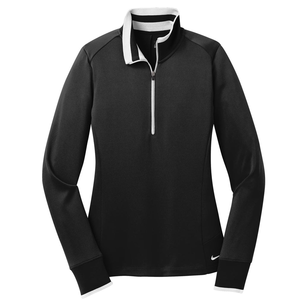 black nike quarter zip womens