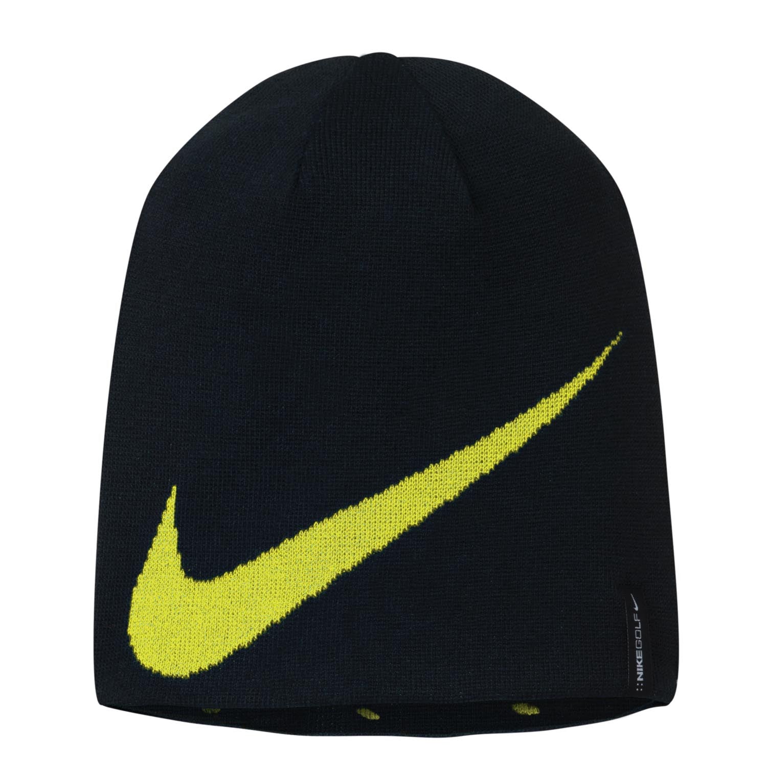 Wierook labyrint Aanvankelijk Nike Golf Reversible Black/Bright Yellow Knit Hat