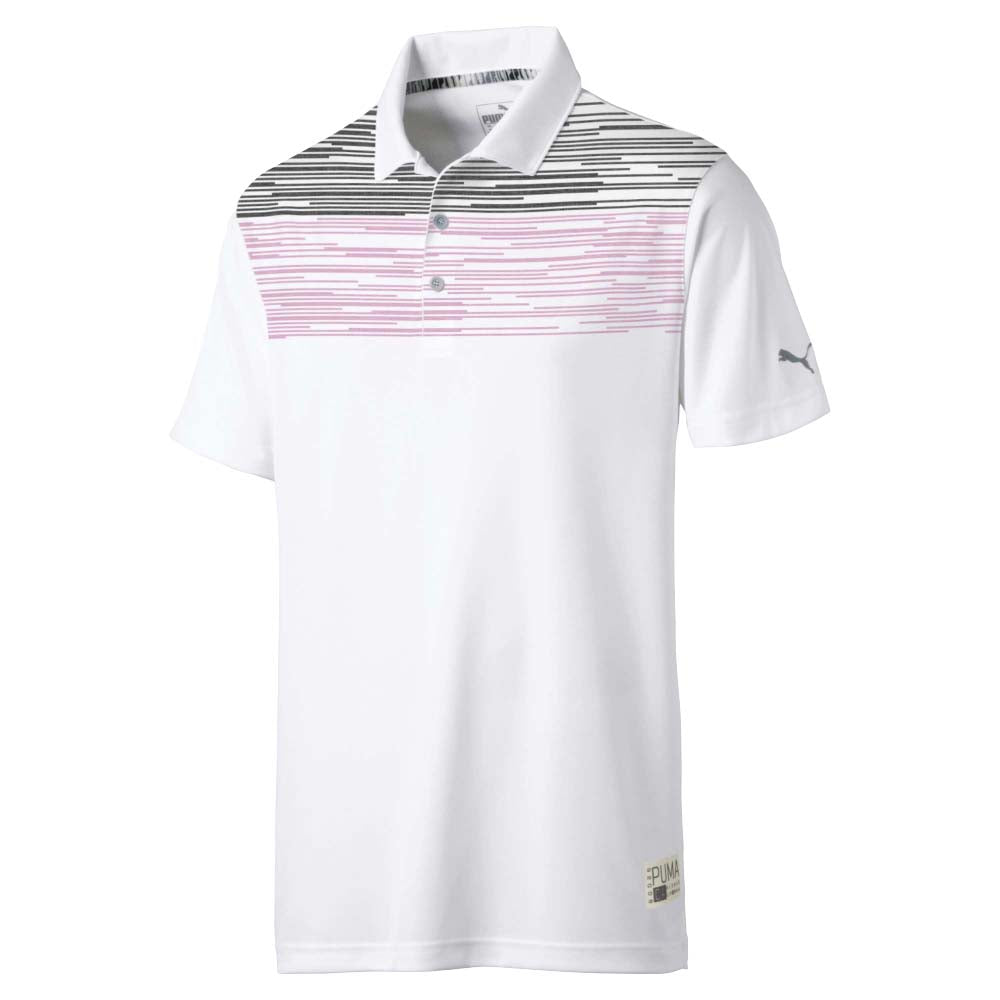 pink puma golf shirt