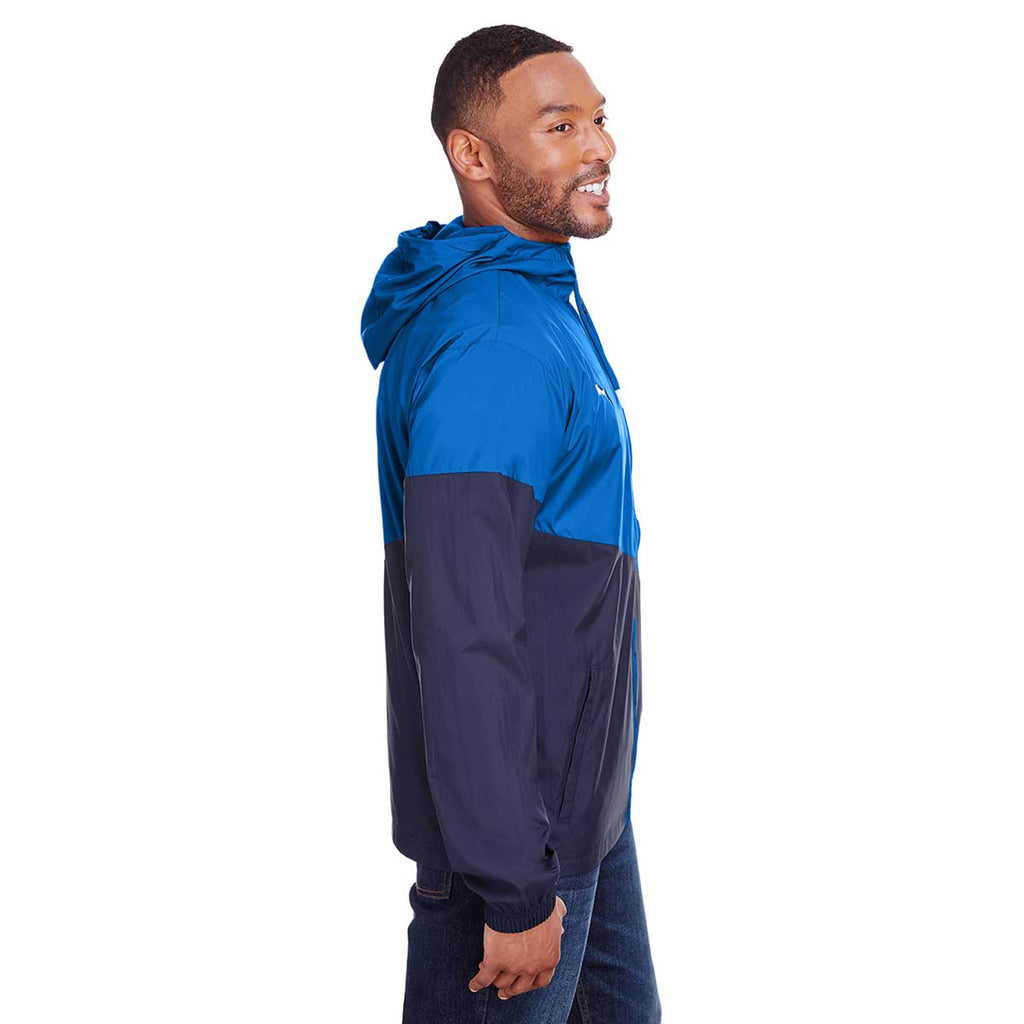 blue puma windbreaker