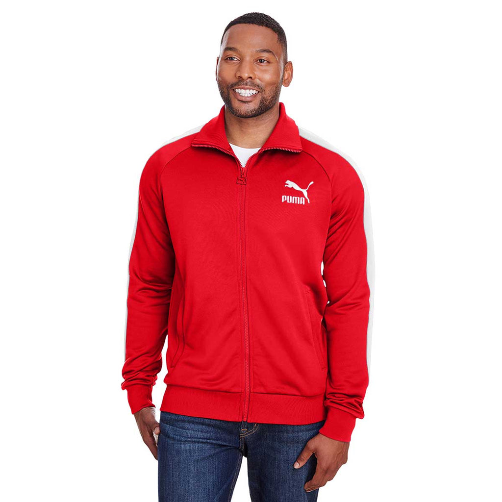 Men's Risk Red/White Iconic T7 Track Jacket