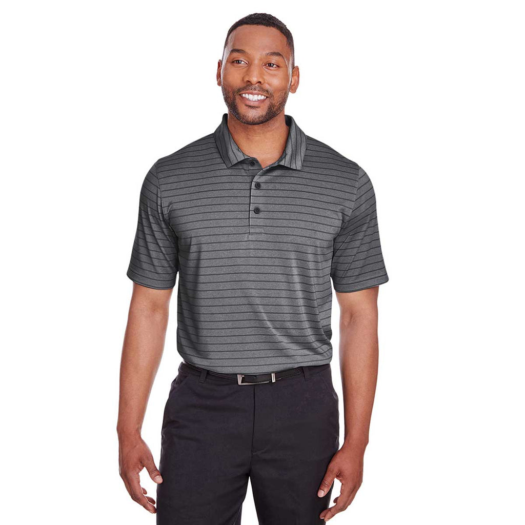 Puma Golf Men's Black Rotation Stripe Polo