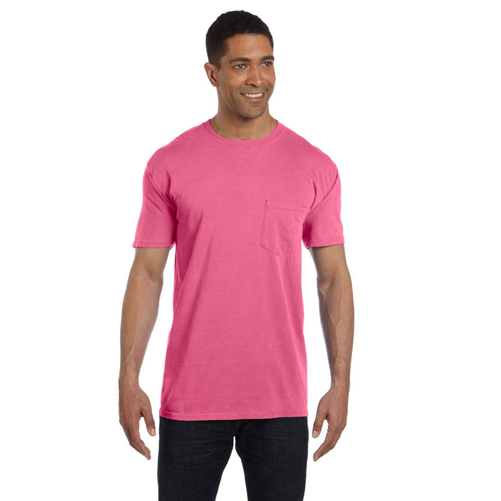 Comfort Colors Men S Crunchberry 6 1 Oz Pocket T Shirt