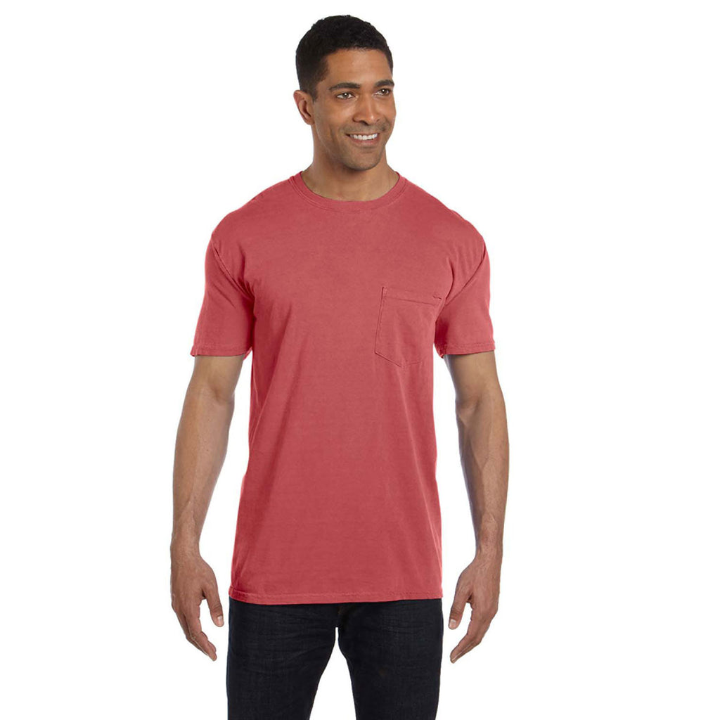 Comfort Colors Men S Cumin 6 1 Oz Pocket T Shirt