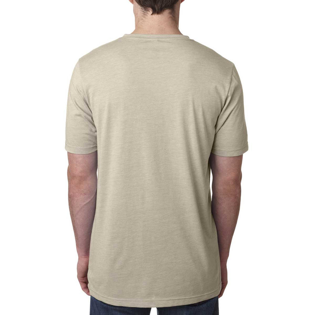 Next Level Men's Cream Poly/Cotton Short-Sleeve Crew Tee