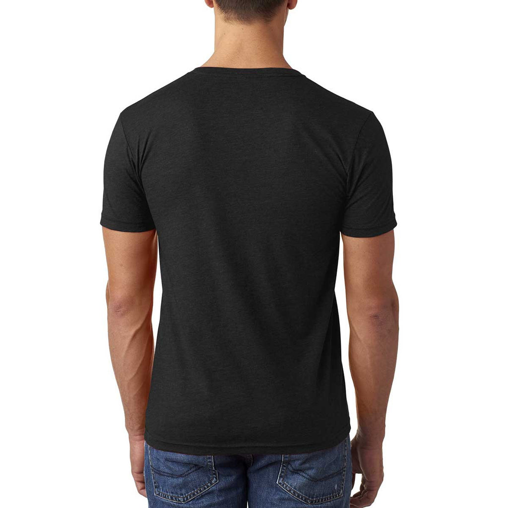 Next Level Men's Black CVC Tee with Pocket