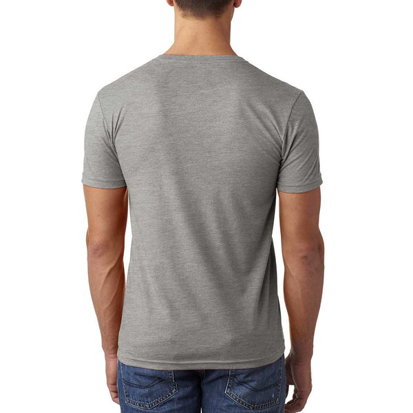 Next Level Men's Dark Heather Grey CVC Tee with Pocket