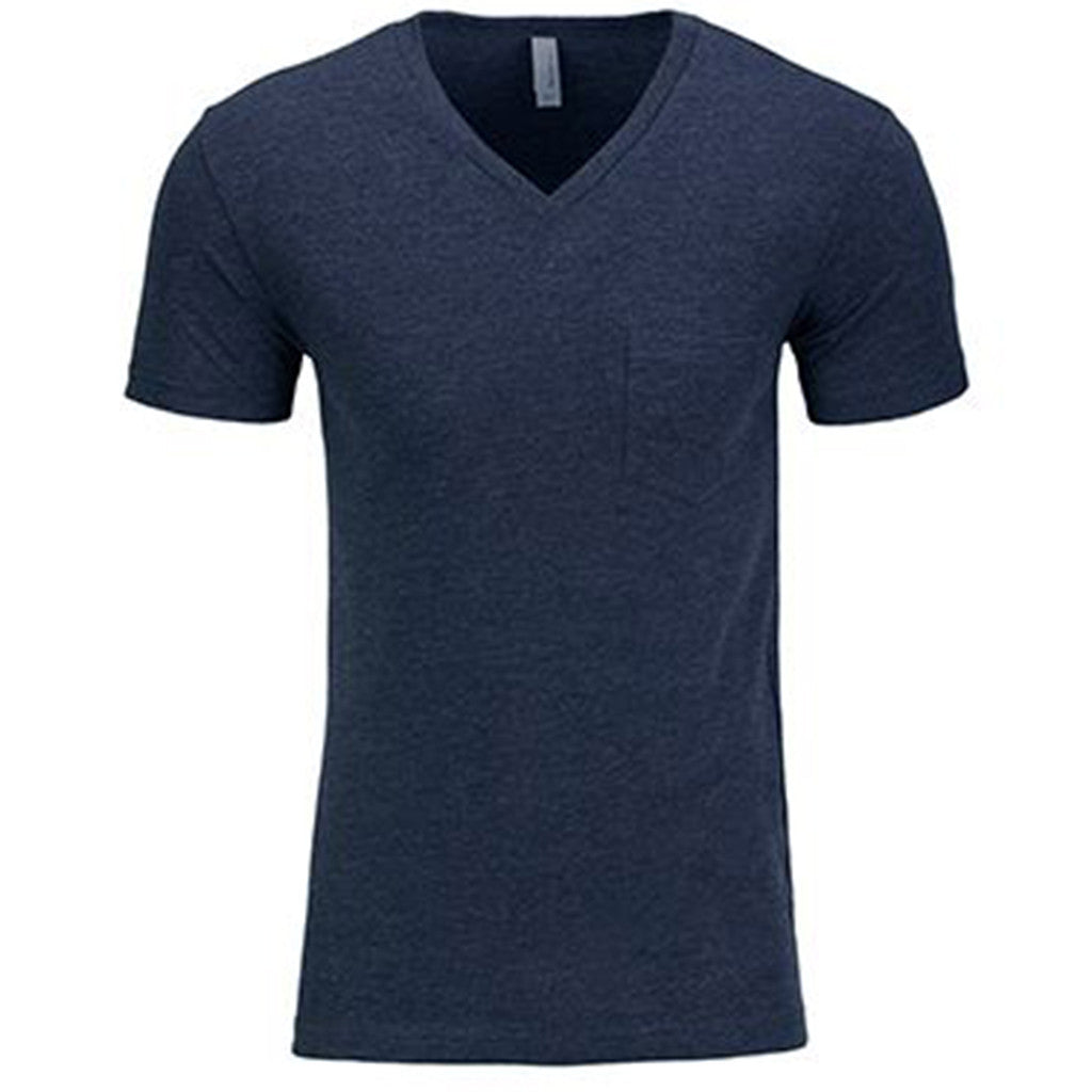 Next Level Men's Midnight Navy CVC Tee with Pocket