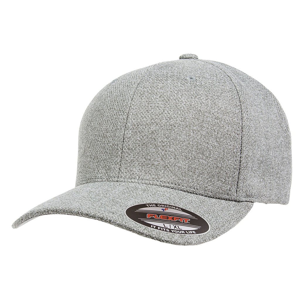 Download Flexfit Light Heather Grey Adult Poly Melange Heather ...