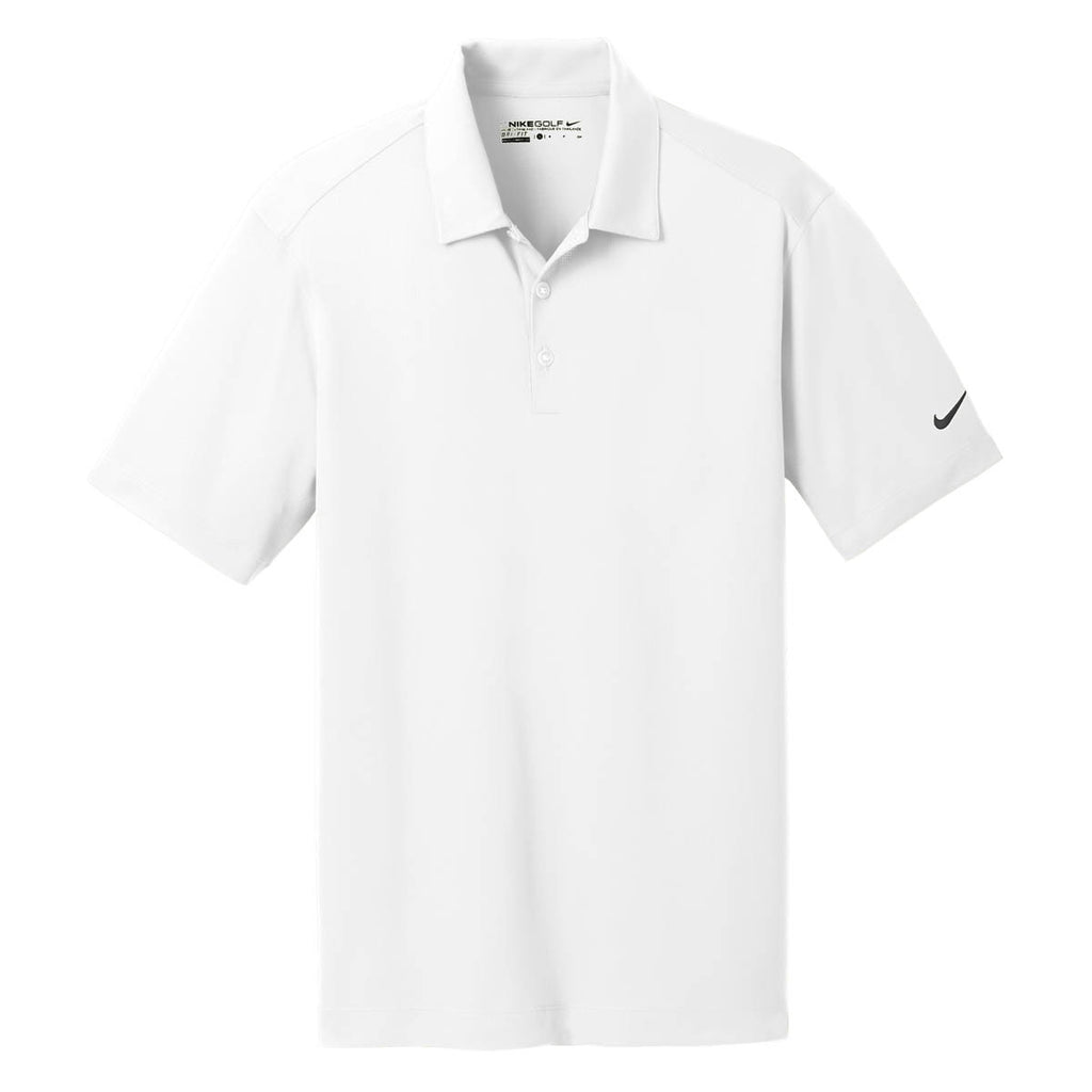 white nike collared shirt