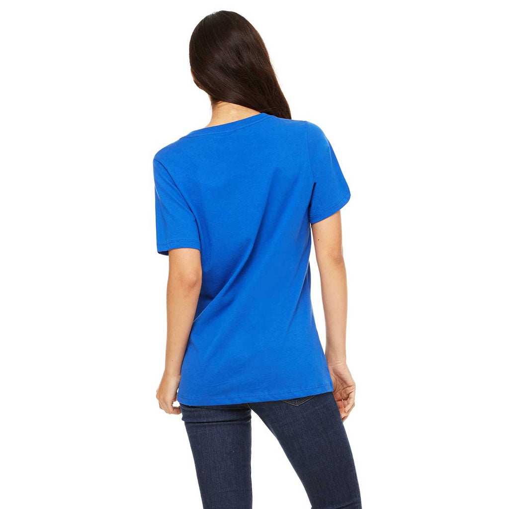 Download Bella + Canvas Women's True Royal Relaxed Jersey Short-Sleeve V-Neck T