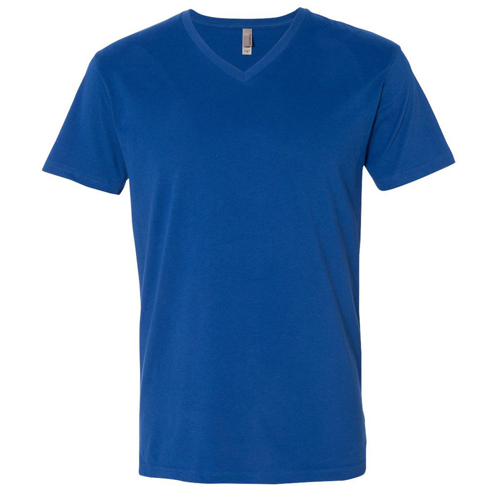 royal blue t shirt v neck