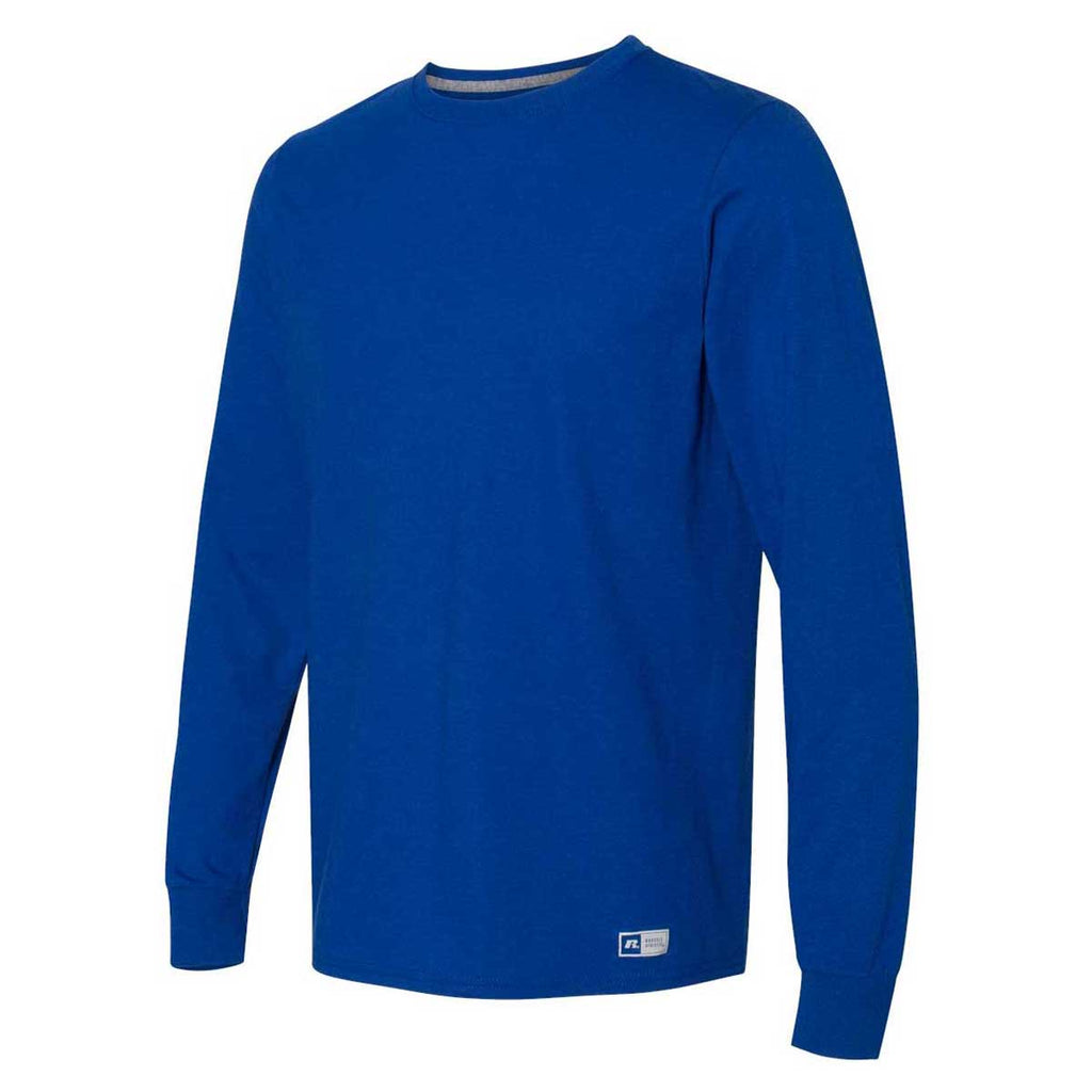 Russell Athletic Men's Royal Essential 60/40 Performance Long Sleeve T