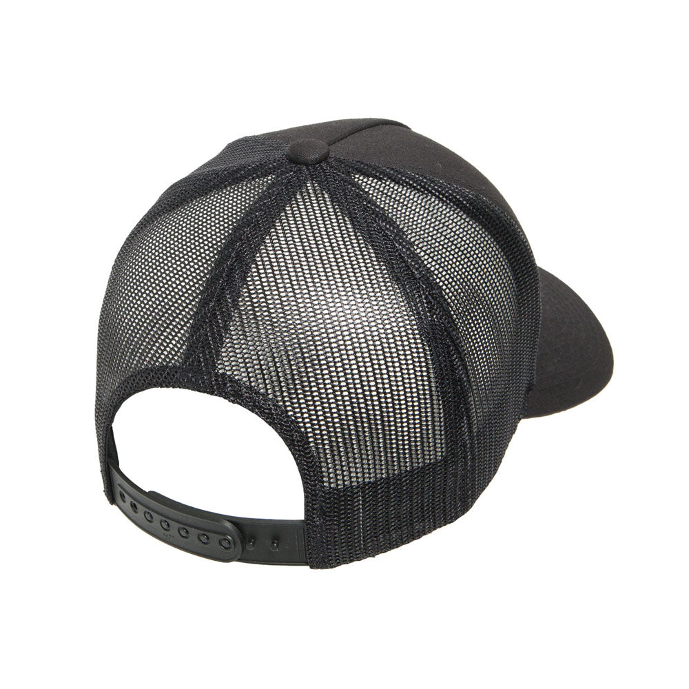 Yupoong Black 5-Panel Retro Trucker Cap