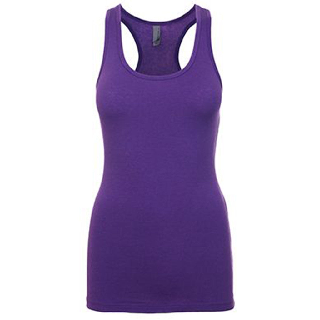 Next Level Women's Purple Rush Jersey Racerback Tank