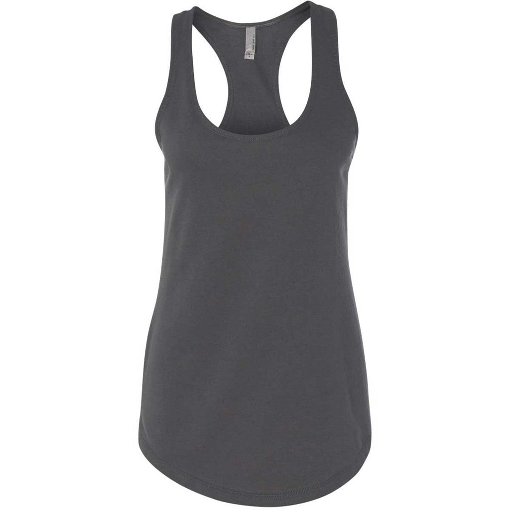 Next Level Women's Dark Grey Terry Racerback Tank