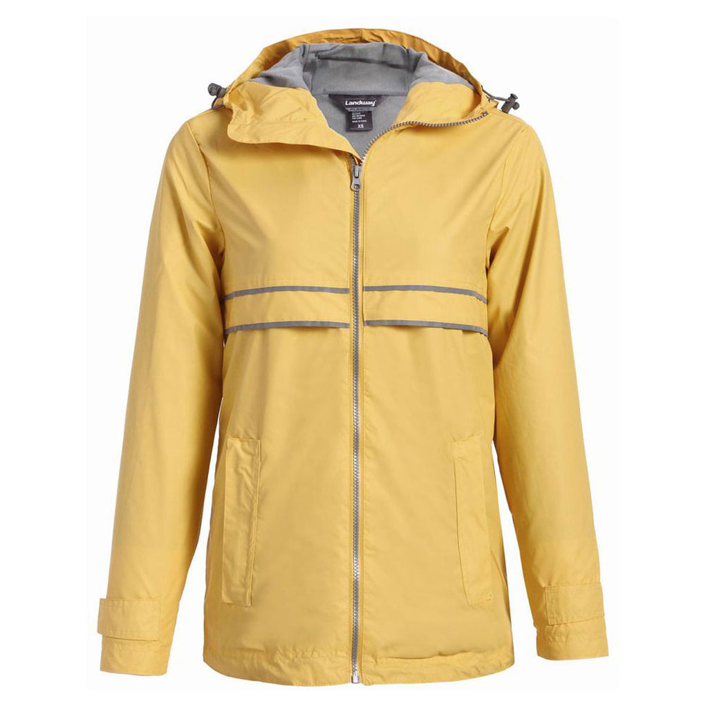 women's yellow rain slicker