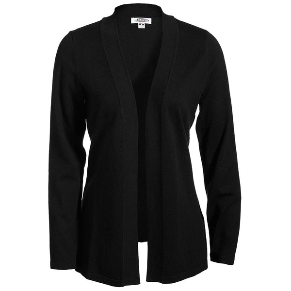 Edwards Women's Black Open Cardigan