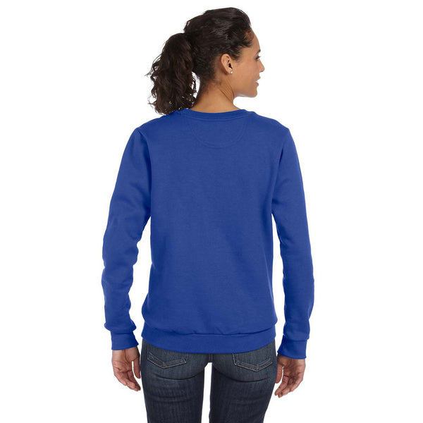 Download Anvil Women's Royal Blue Crewneck Fleece Sweatshirt