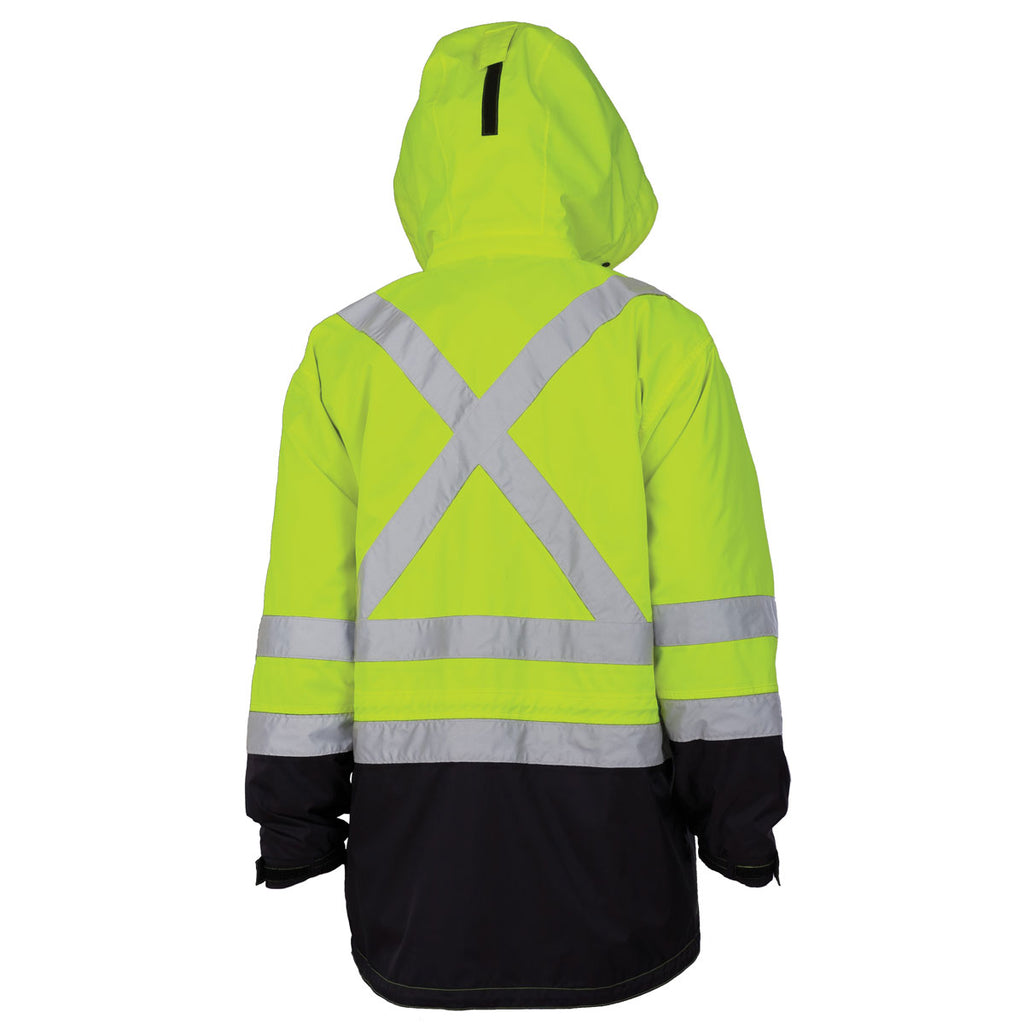 ga zo door toevoegen aan spons Helly Hansen Men's High Visibility Yellow/Charcoal Potsdam Jacket CSA