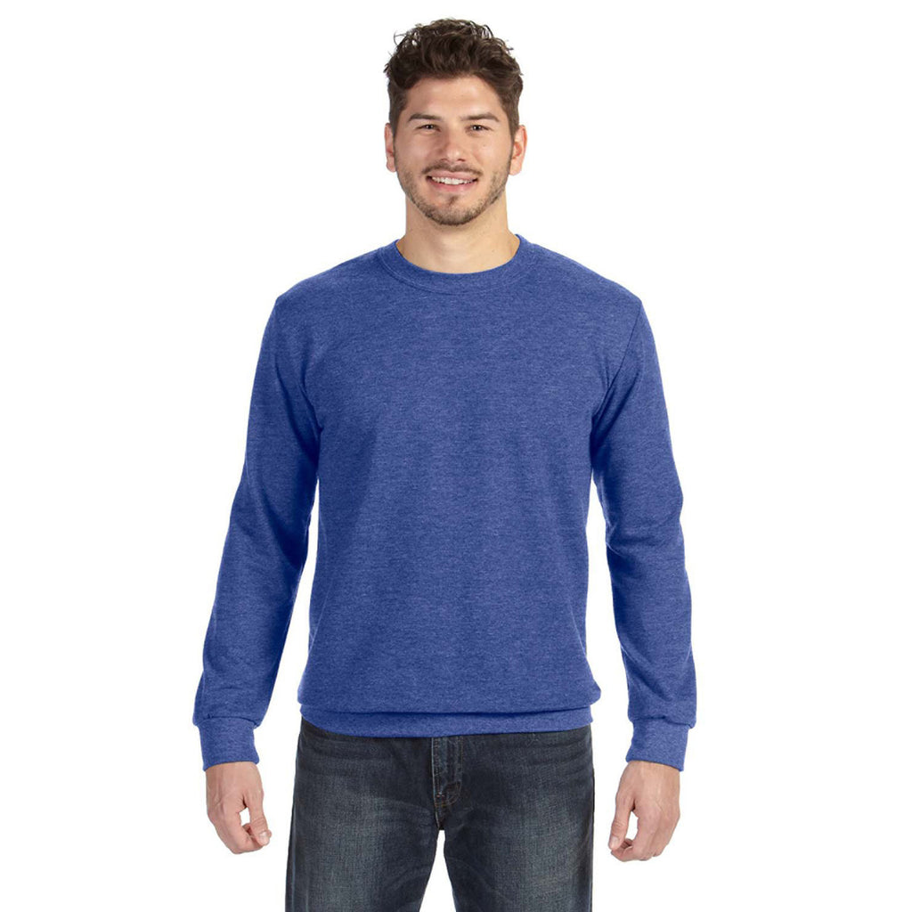 heather blue sweatshirt