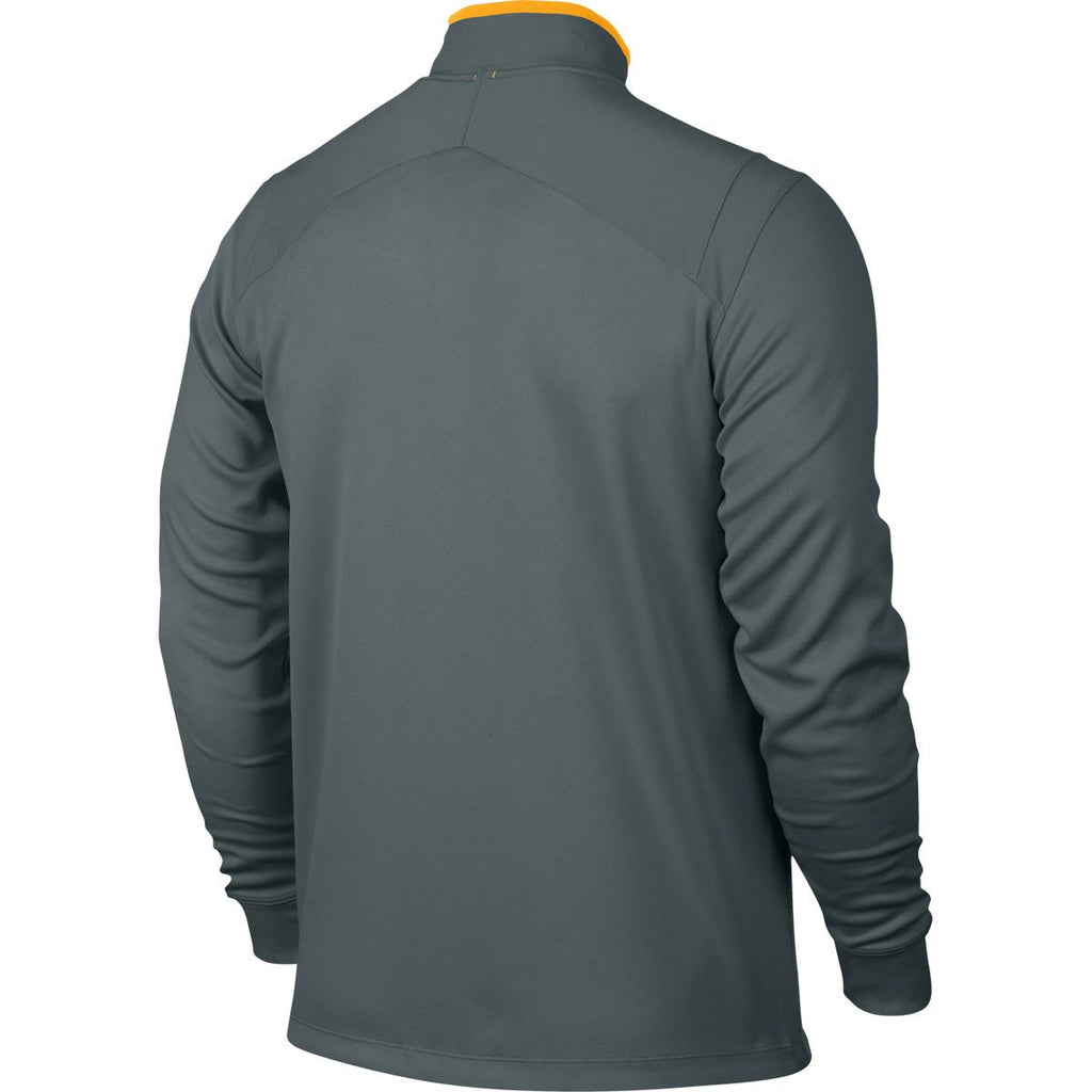 Nike Men's Cool Grey/Vrsmze Dri-Fit Half Zip Long Sleeve Top