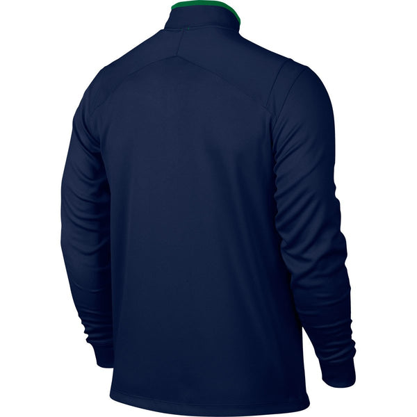 Nike Men's Midnight Navy/Lucdgr Dri-Fit Half Zip Long Sleeve Top