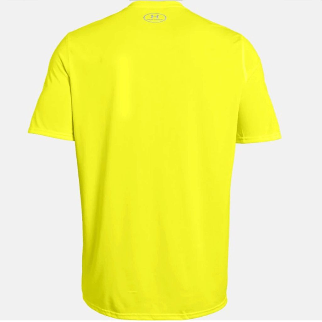 yellow under armour polo shirt