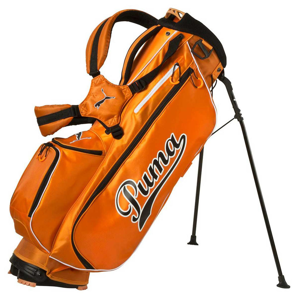 Vibrant Orange Superlite Stand Golf Bag